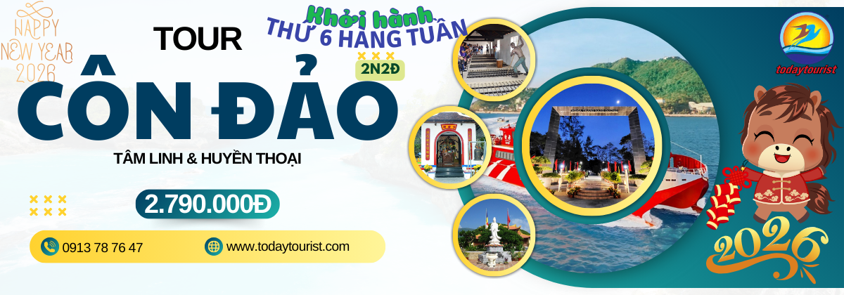 TOUR CÔN ĐẢO 2N2Đ